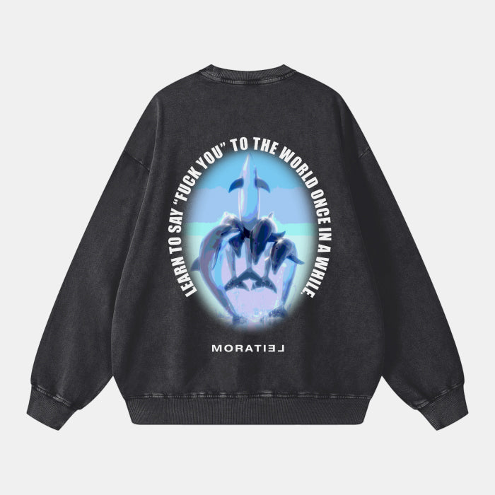 GRANDMAS ADVISE SWEATSHIRT - BLACK ASH