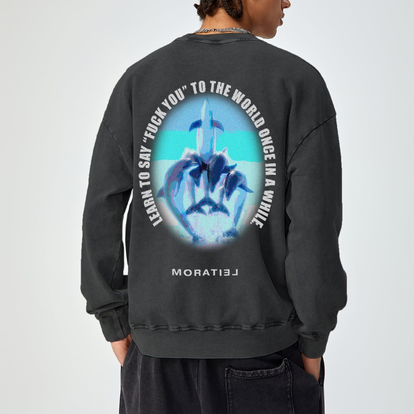 GRANDMAS ADVISE SWEATSHIRT - BLACK ASH
