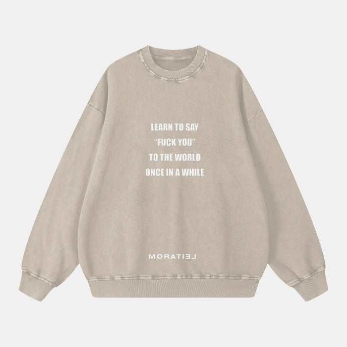 GRANDMAS ADVICE SWEATSHIRT - BONE