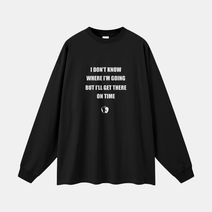 RIGHT ON TIME COTTON LONG SLEEVE TEE