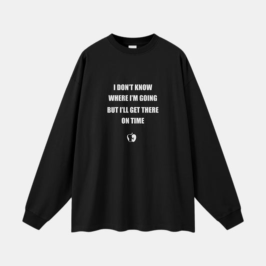 RIGHT ON TIME COTTON LONG SLEEVE TEE