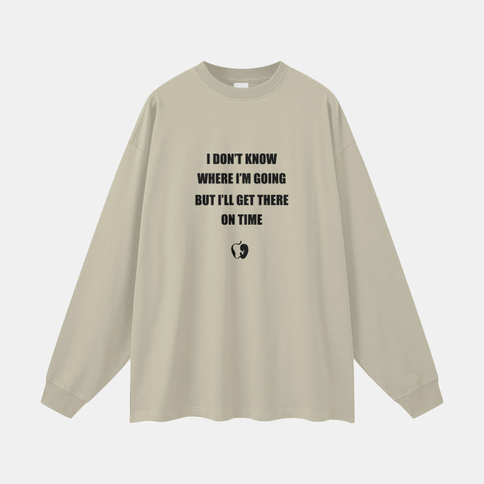 RIGHT ON TIME COTTON LONG SLEEVE TEE