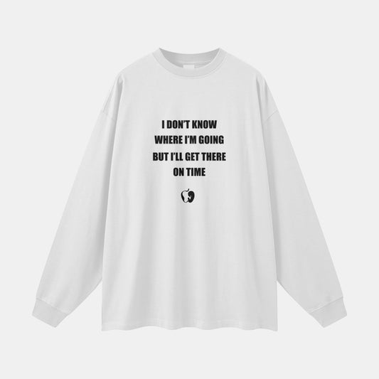 RIGHT ON TIME COTTON LONG SLEEVE TEE