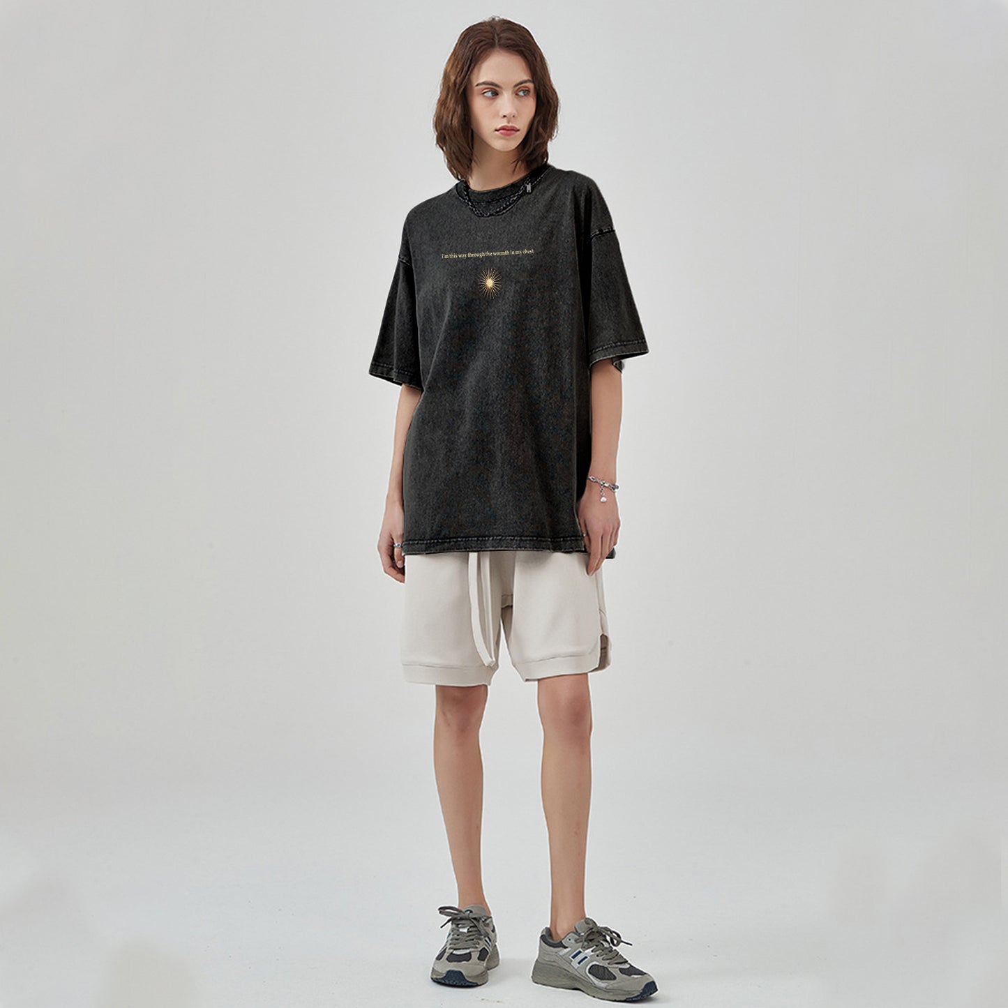 VIOLENTTRADWIFE ACID WASHED T-SHIRT