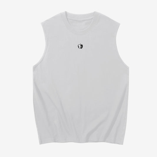 SLEEVELESS TANK TOP WHITE