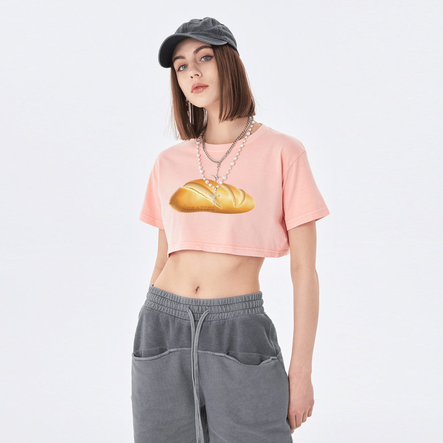 CROP TOP WITH BREAD