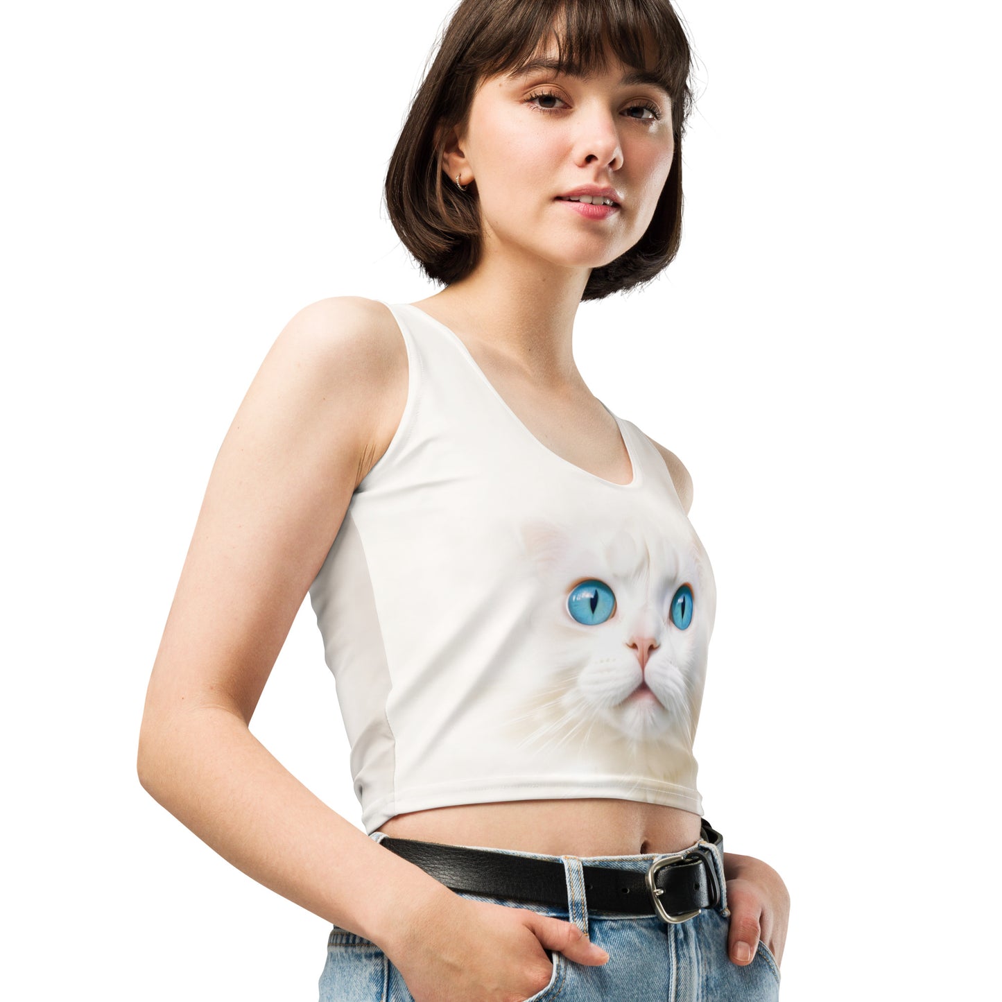 GOD IS A CAT CROP TOP