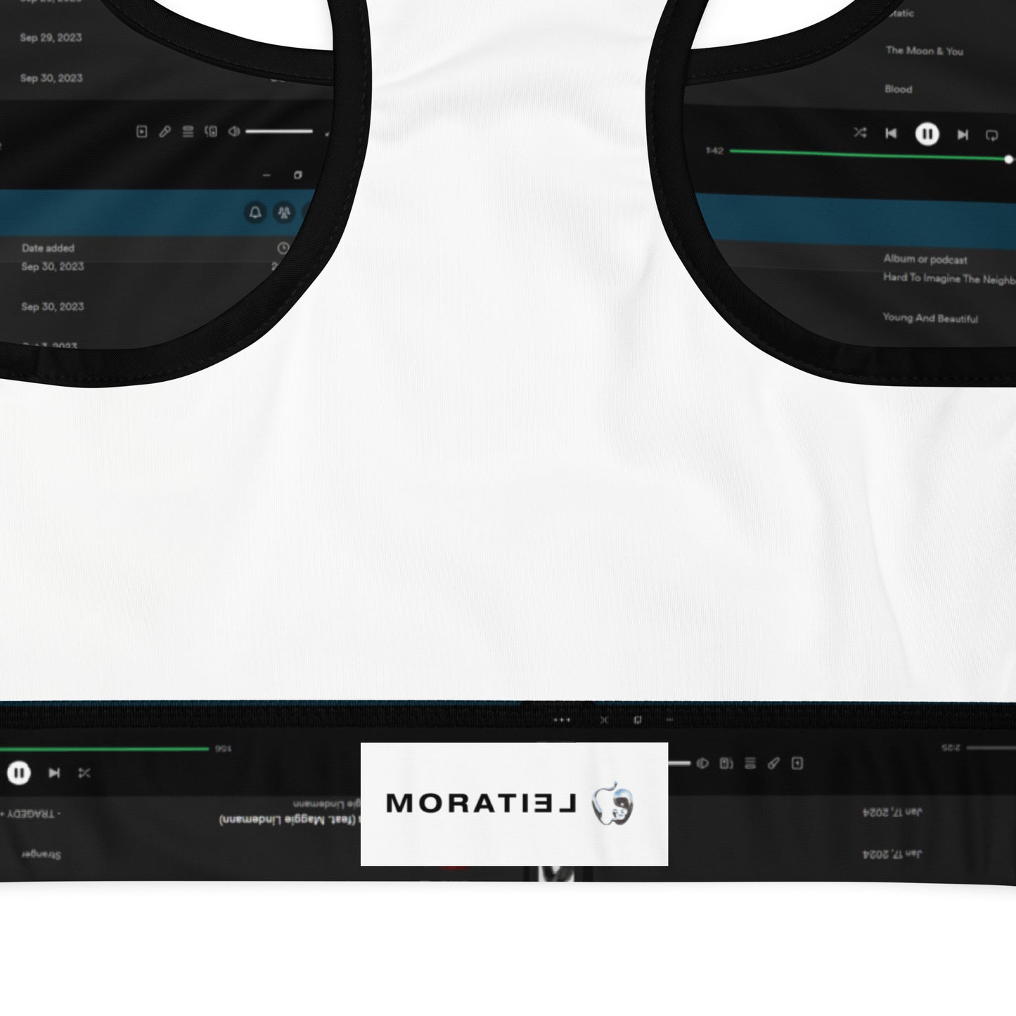 PADDED BRA WITH A PLAYLIST