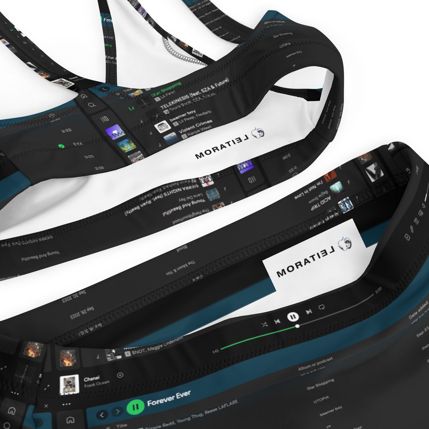 RECYCLED HIGH-WAISTED BIKINI WITH A PLAYLIST