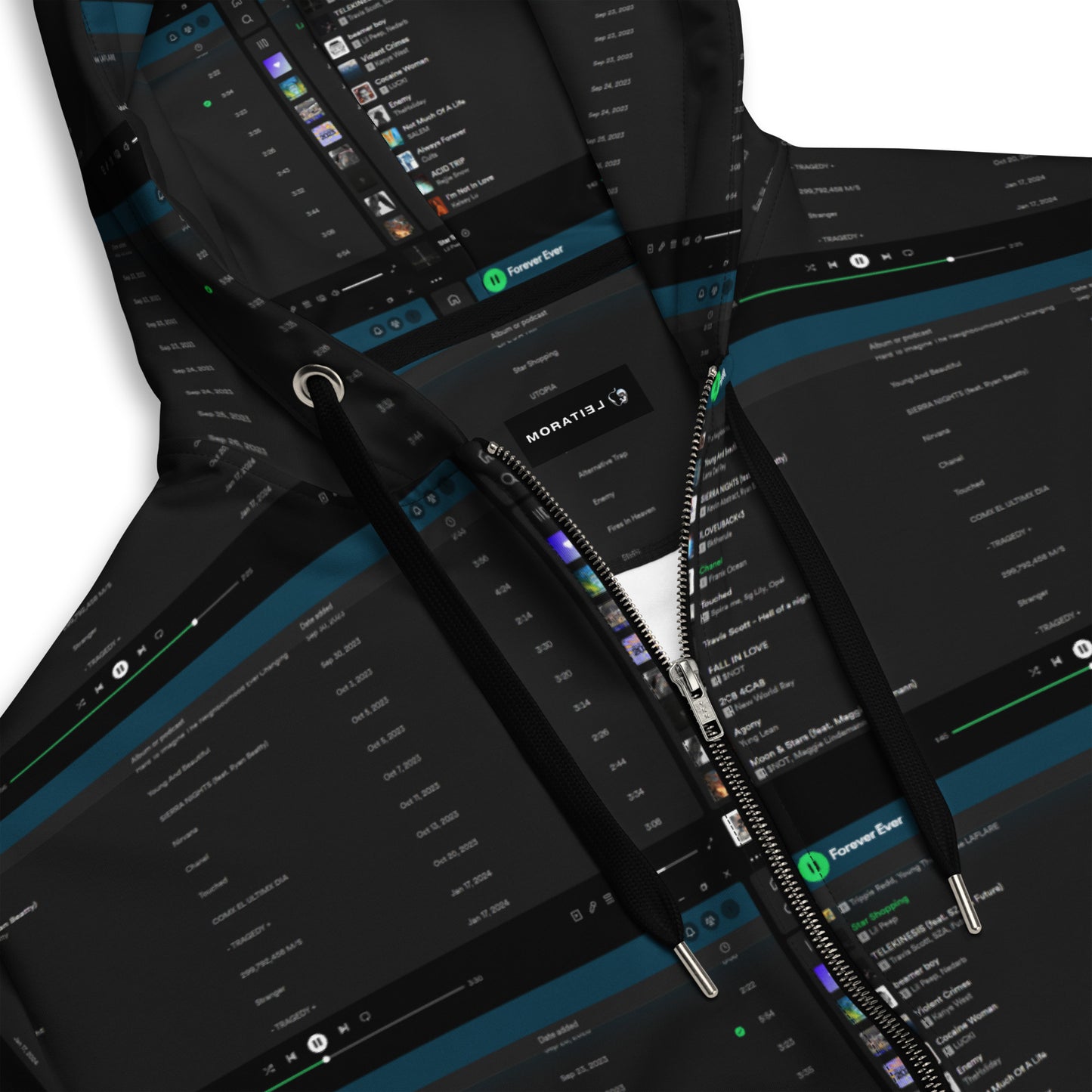 ZIP HOODIE WITH A PLAYLIST