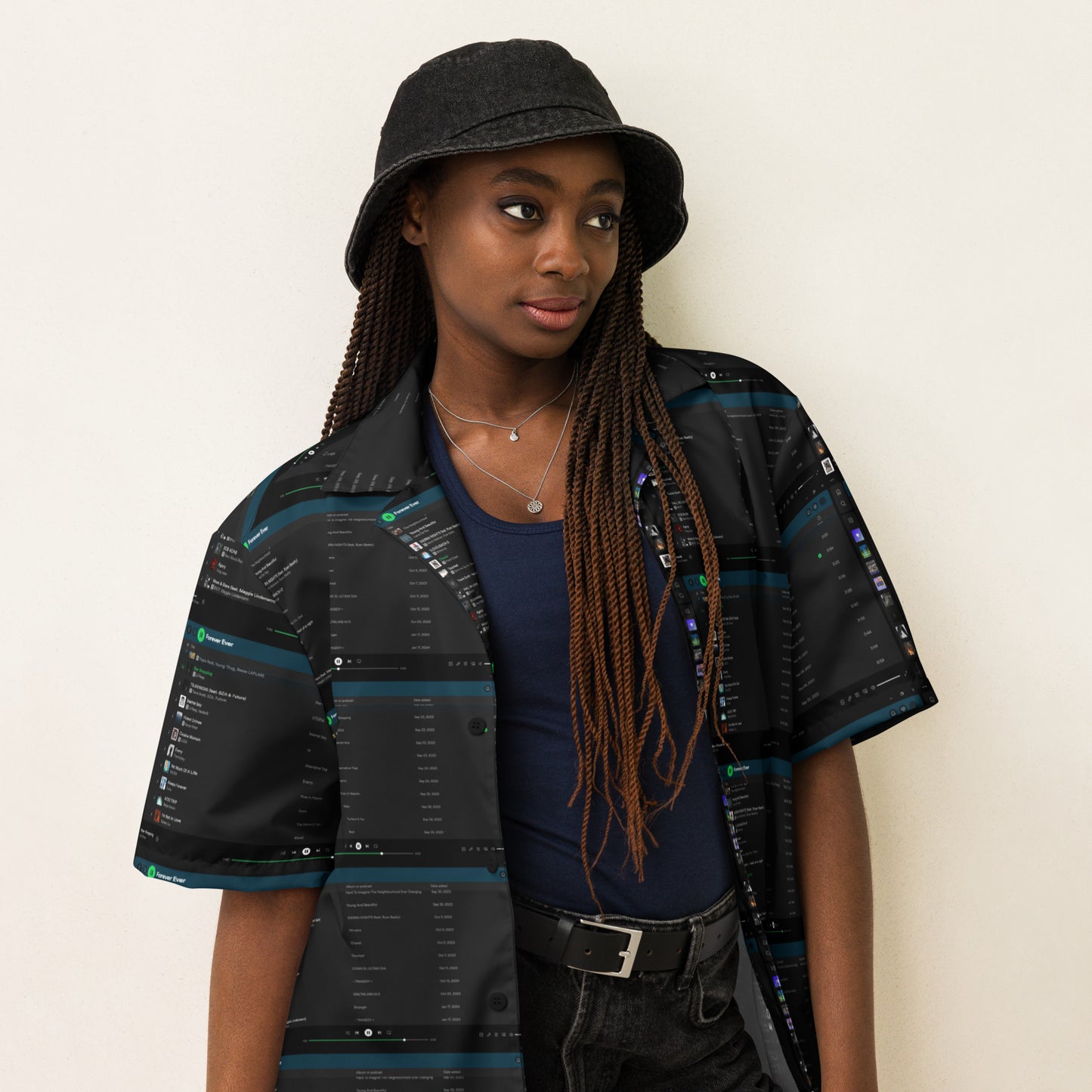 UNISEX BUTTON SHIRT WITH PLAYLIST