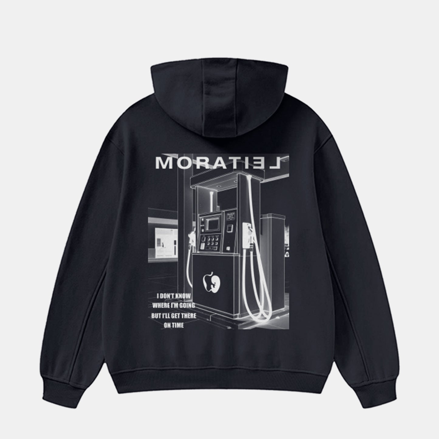 HIGH NECK FOG FLEECE HOODIE