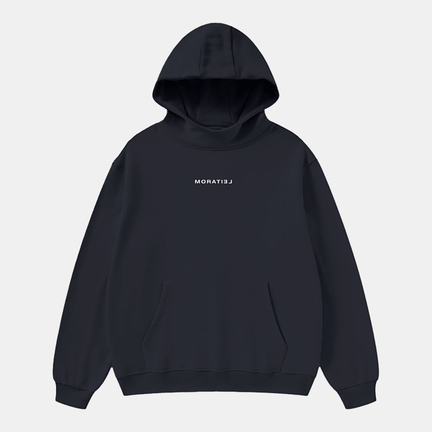 HIGH NECK FOG FLEECE HOODIE