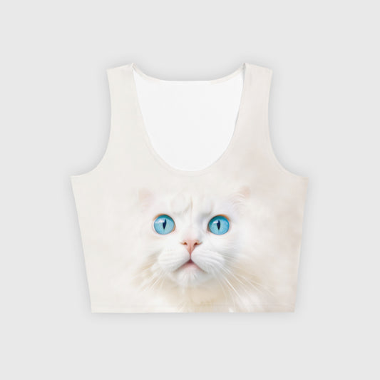 GOD IS A CAT CROP TOP