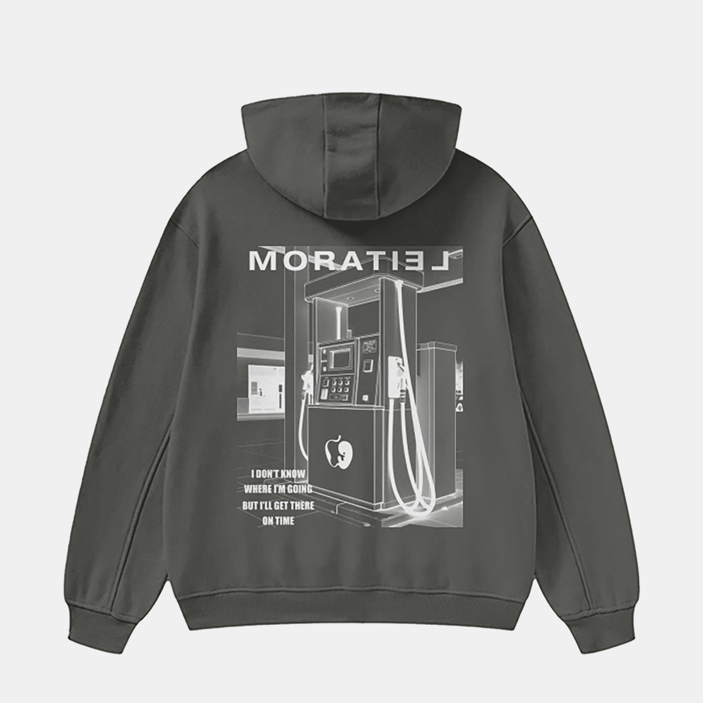 HIGH NECK FOG FLEECE HOODIE