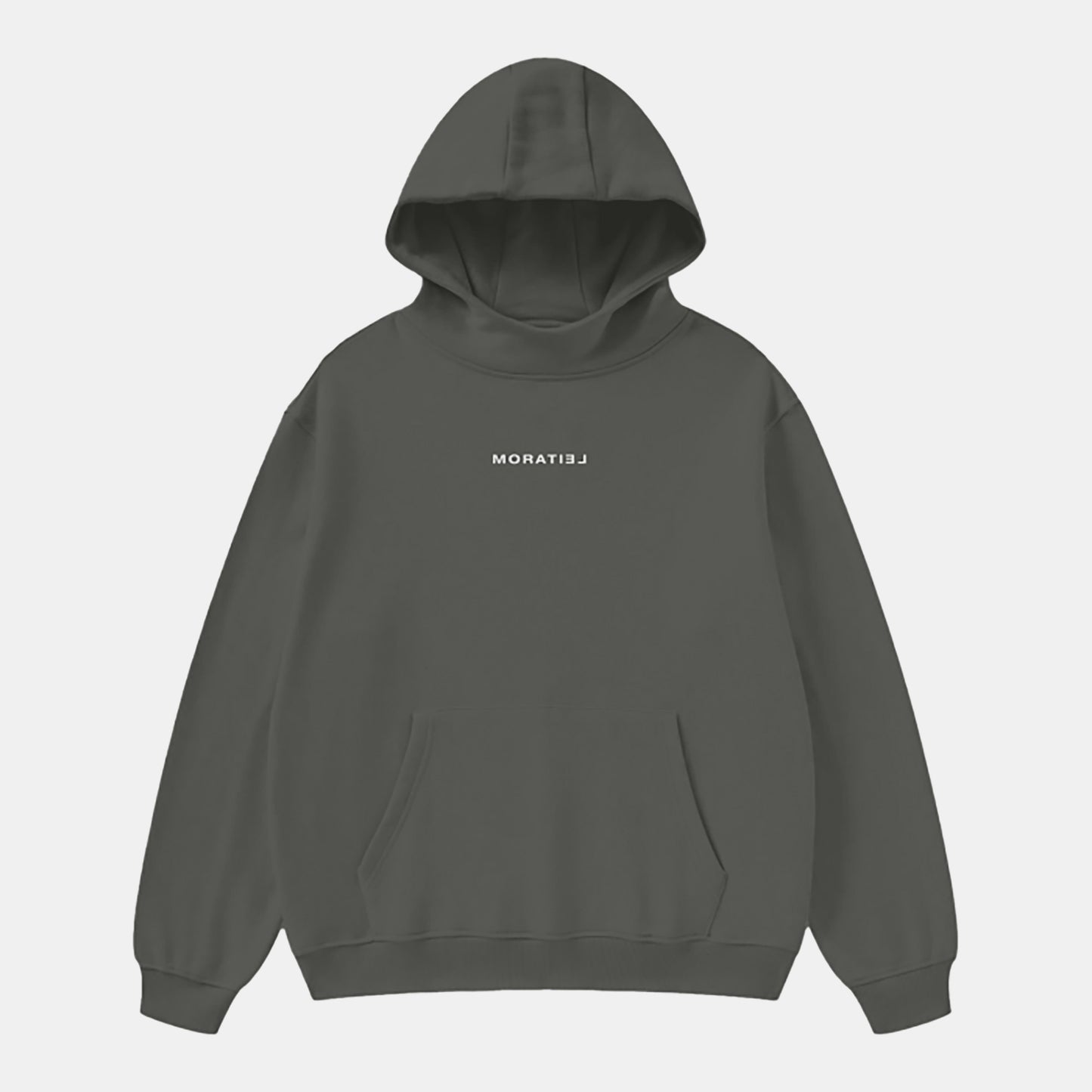 HIGH NECK FOG FLEECE HOODIE