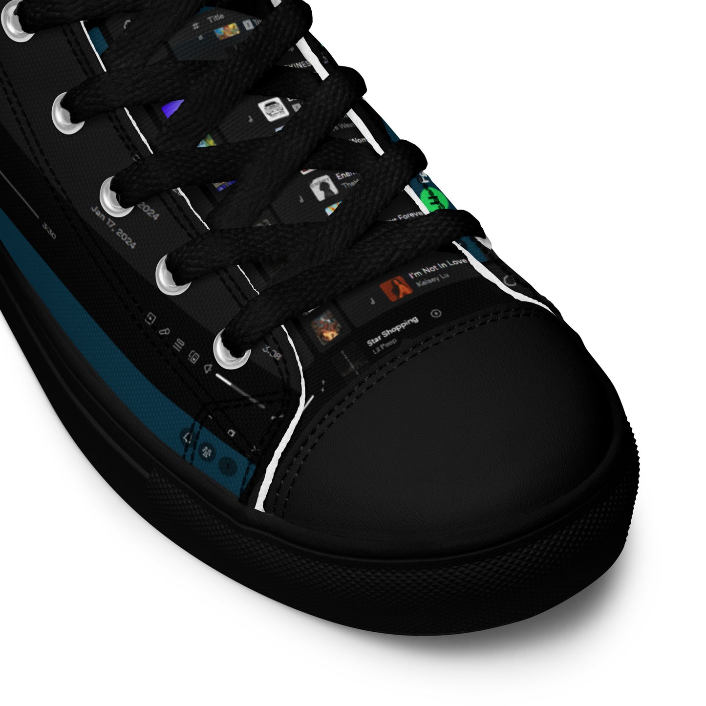 HIGH CANVAS SHOES WITH PLAYLIST
