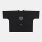 CUT BOXY TEE - BLACK