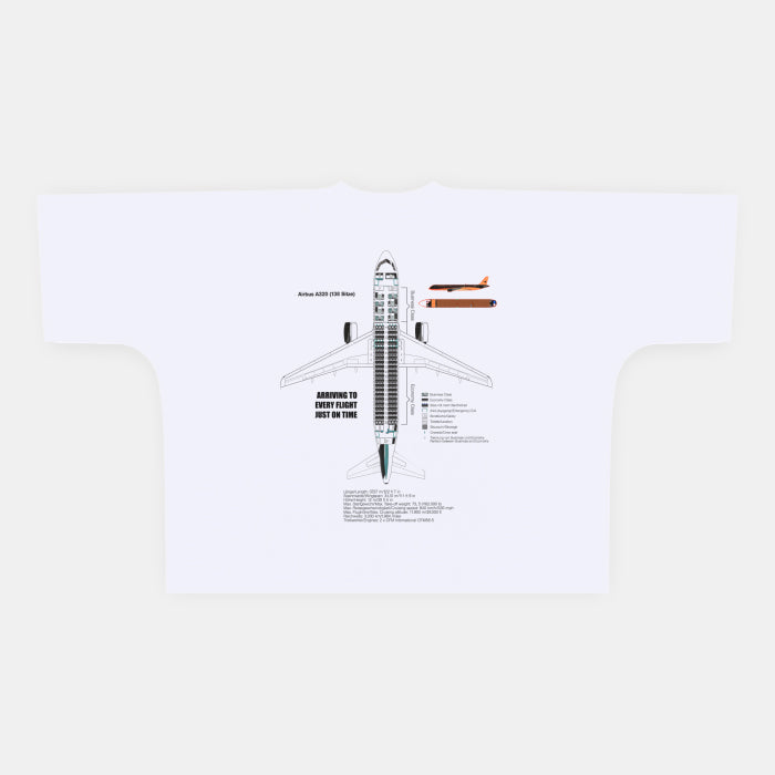 CUT BOXY TEE - WHITE