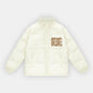 MORATIEL ZIPPER PUFFER CREAM WHITE