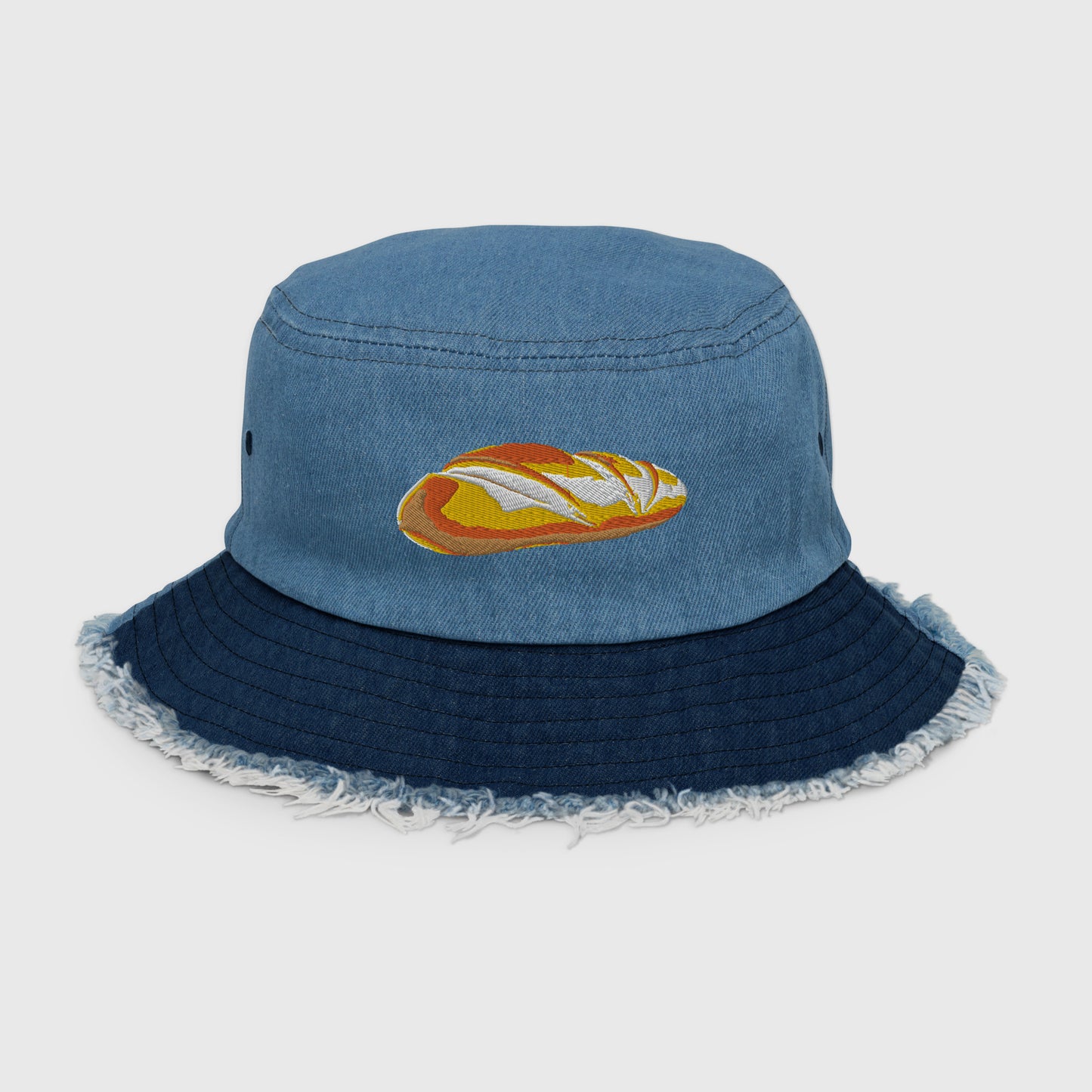 DENIM BUCKET HAT WITH BREAD