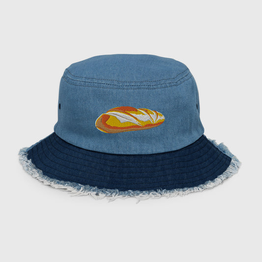 DENIM BUCKET HAT WITH BREAD